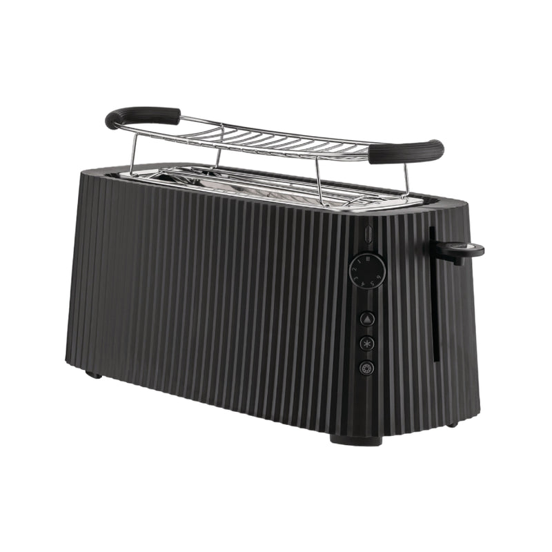 Plissé Long Double Compartment Toaster | Black