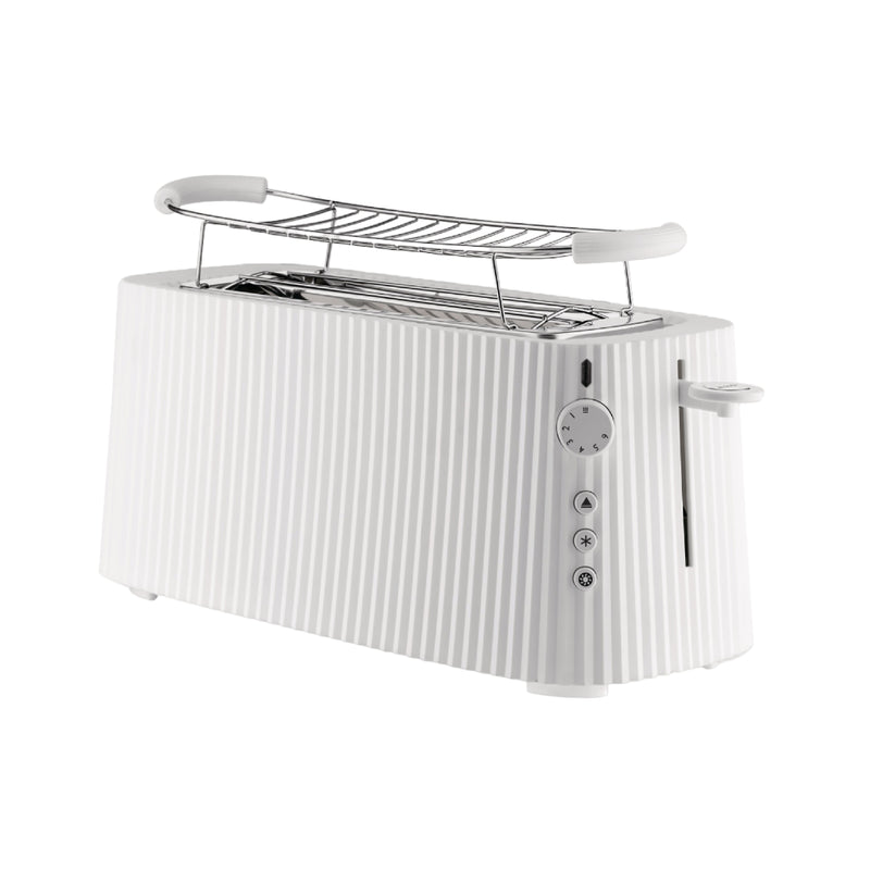 Plissé Long Double Compartment Toaster | White