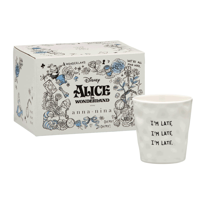 Ceramic 'I'm Late' Coffee Cup | Alice in Wonderland Collection