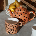 Ceramic Leopard Print Tea Pot | 500ml
