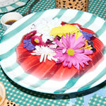 Ceramic Striped Pegasus Cake Platter