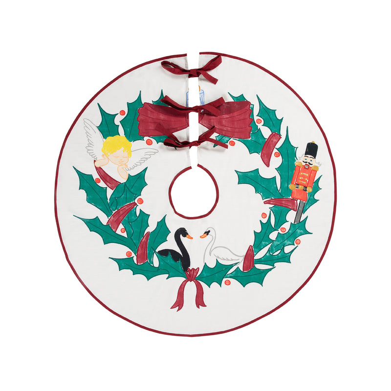 Christmas Wreath Tree Skirt