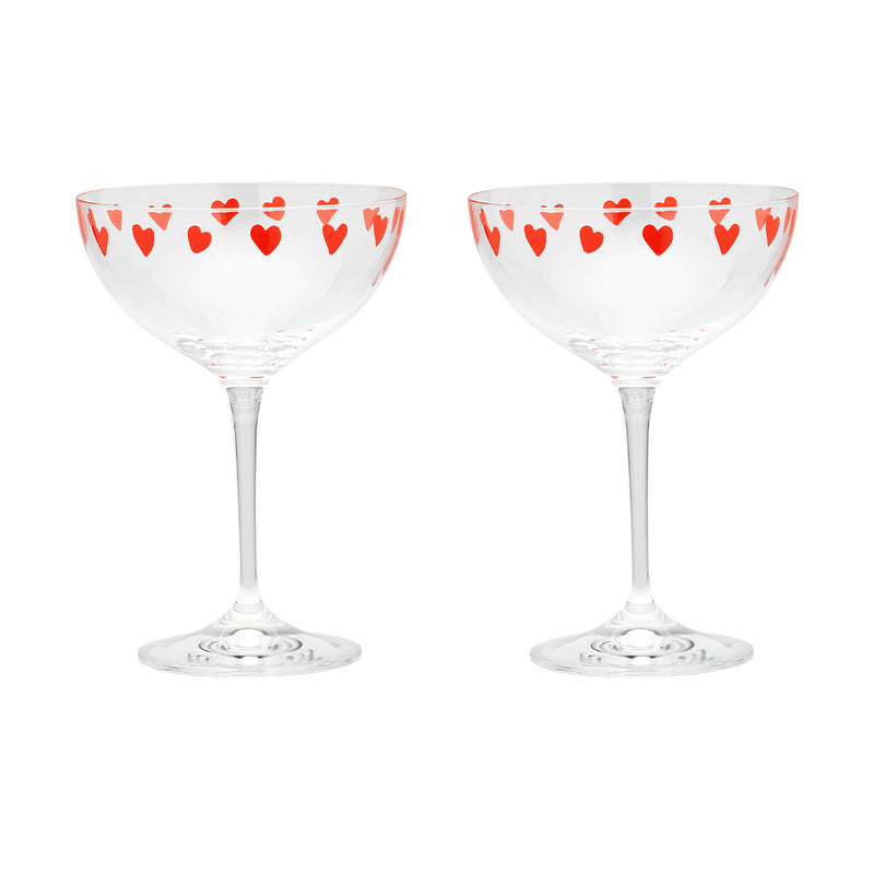 Classic Love Champagne Glasses | Set of 2