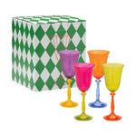 Colourblock Wine Glasses | Set of 4