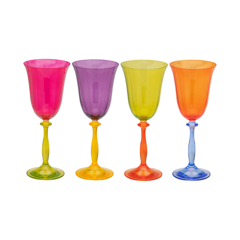 Colourblock Wine Glasses | Set of 4