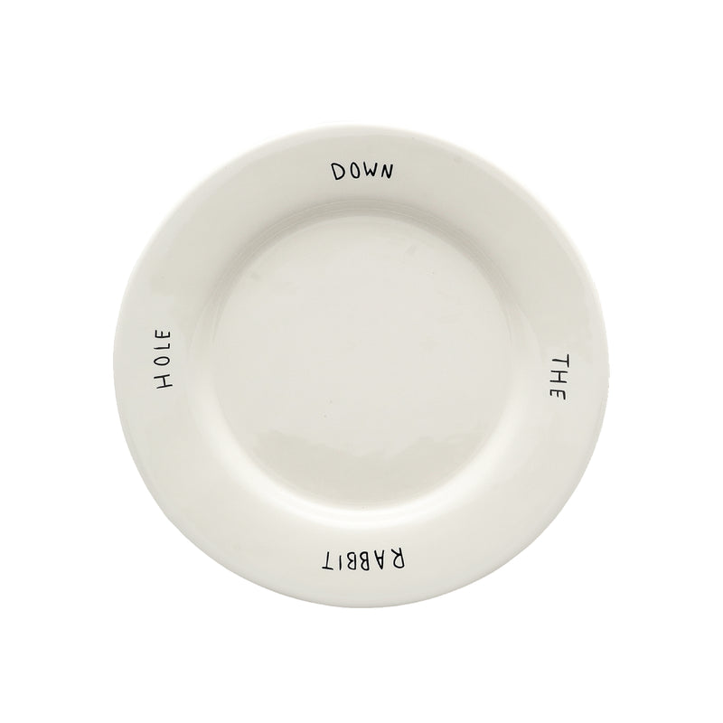 Down the Rabbit Hole Breakfast Plate | Alice in Wonderland Collection | 23cm