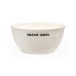 'Drama Queen' Ceramic Bowl | White