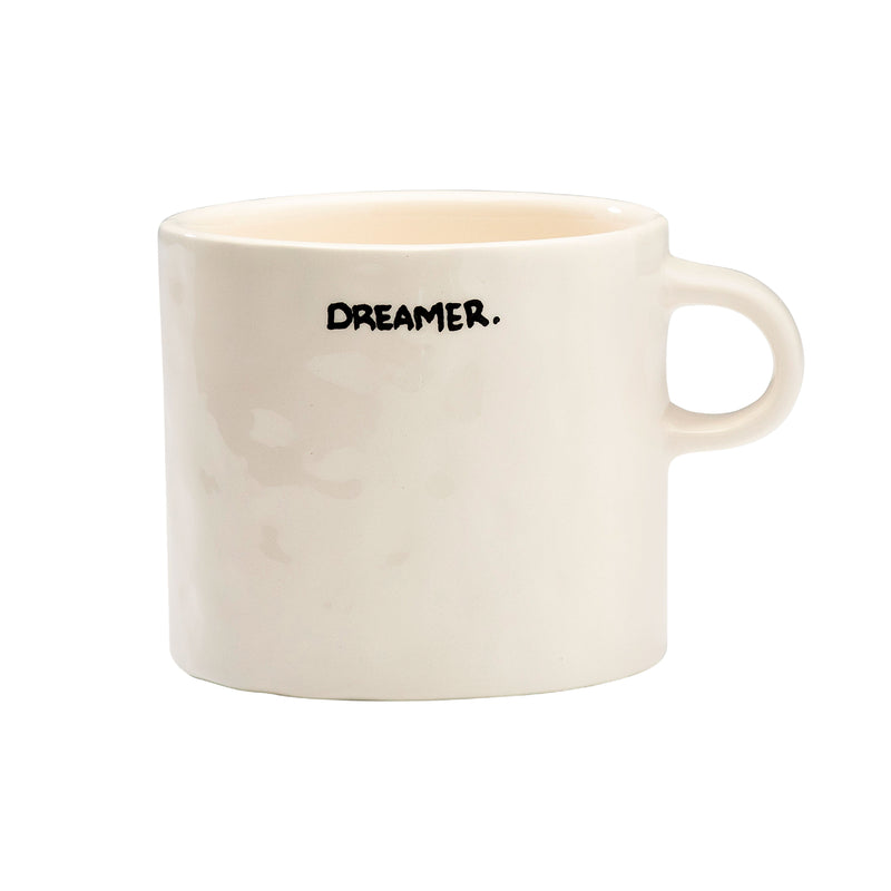 'Dreamer' Ceramic Mug | White