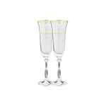 'Dry January' Champagne Flutes | Set of 2