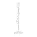 Glass Love Candle Holder | Clear