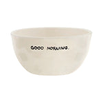 'Good Morning' Ceramic Bowl | White