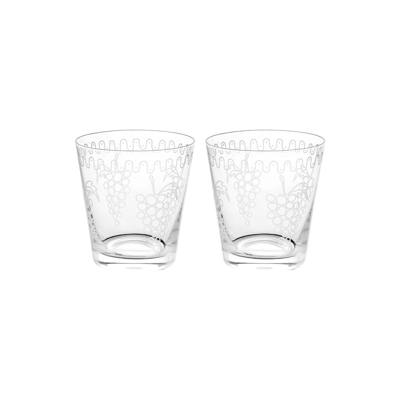 Grapevine Water Glasses | 10cm | Set of 2