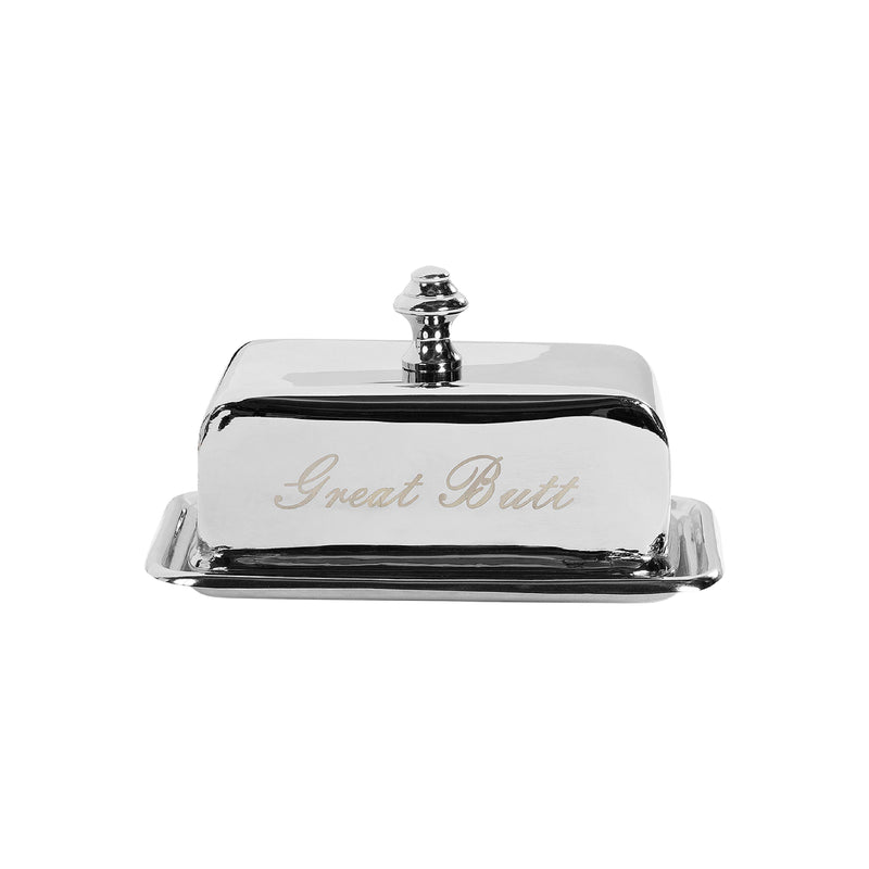 'Great Butt' Butter Dish | Stainless Steel
