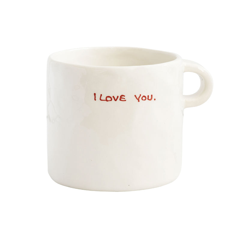 'I Love You' Ceramic Mug | White