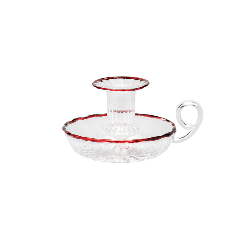 Last Christmas Maroon Candle Holder