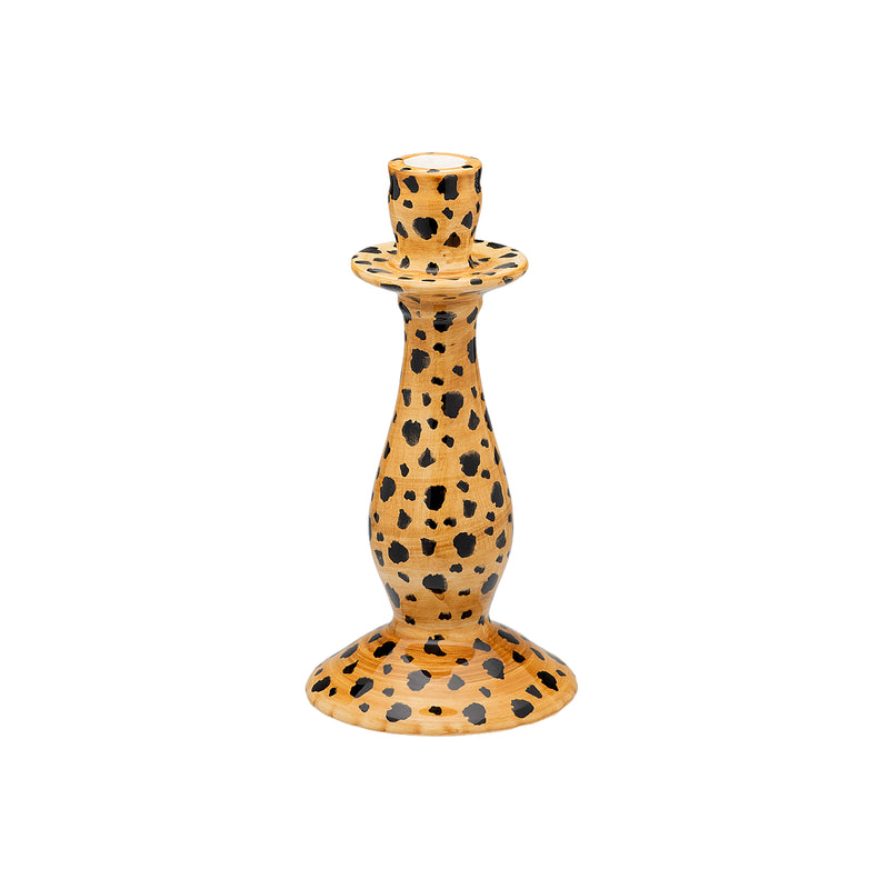 Leopard Print Candle Holder