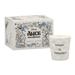 Ceramic 'Nothing Is Impossible' Coffee Cup | Alice in Wonderland Collection