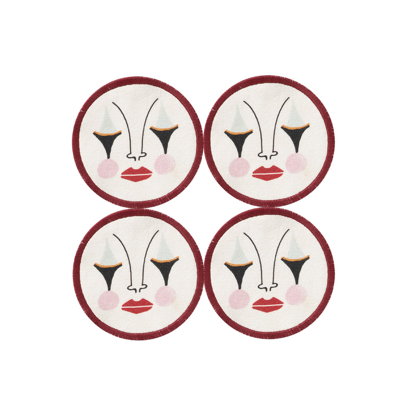 Pierrot Coasters | Set of 4