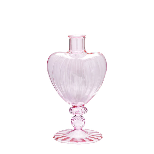 Rose Parfum Glass Candle Holder | 20cm