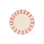 Scalloped Ceramic Breakfast Plate | Pink