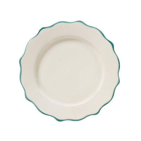 Scalloped Dinner Plate | Forest Green
