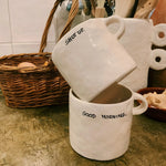 'Shut Up' Ceramic Mug | White