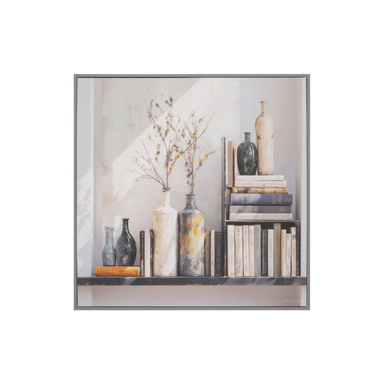 'The Classics' Framed Canvas | Karen Reavill | 80x80cm