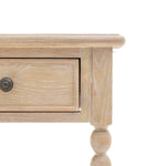 Artisan Bobbin 1 Drawer Bedside Table | Limewashed Oak