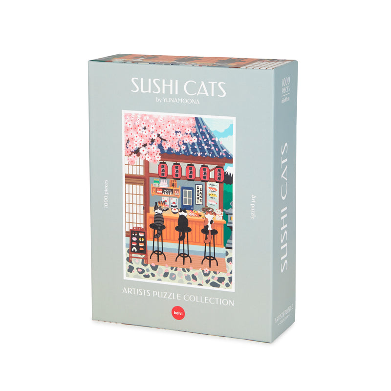 Art Jigsaw Puzzle | Sushi Cats | 1000 Pieces