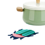 Beetle-Shaped Trivet | Blue & Pink