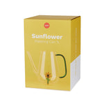 Botanical Sunflower Glass Watering Can | 1L