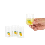 Botanical Lemon Shot Glasses | Set of 4