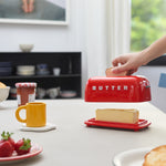 Ceramic Toaster Butter Dish | Red