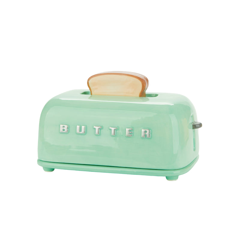 Ceramic Toaster Butter Dish | Turquoise