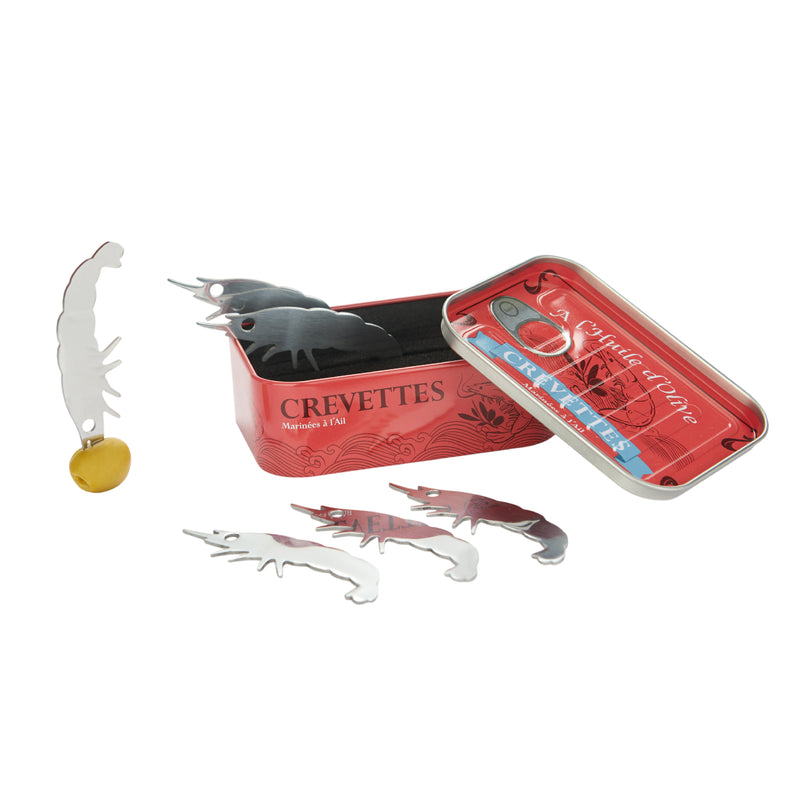 Conserverie Shrimp Snack Forks | Set of 4