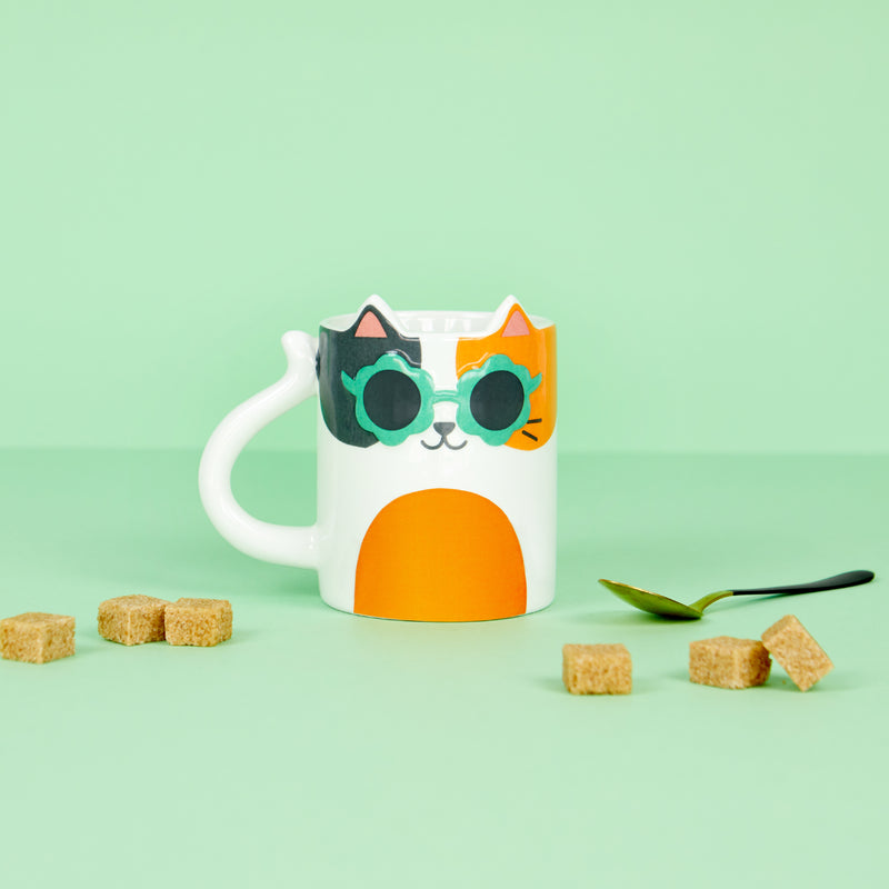 Cool Cat Mug | White | 350ml