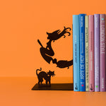 Metal Bookend | Flying Witch & Familiar Cat