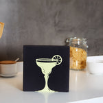 Cocktail Glass-Shaped Napkin Holder