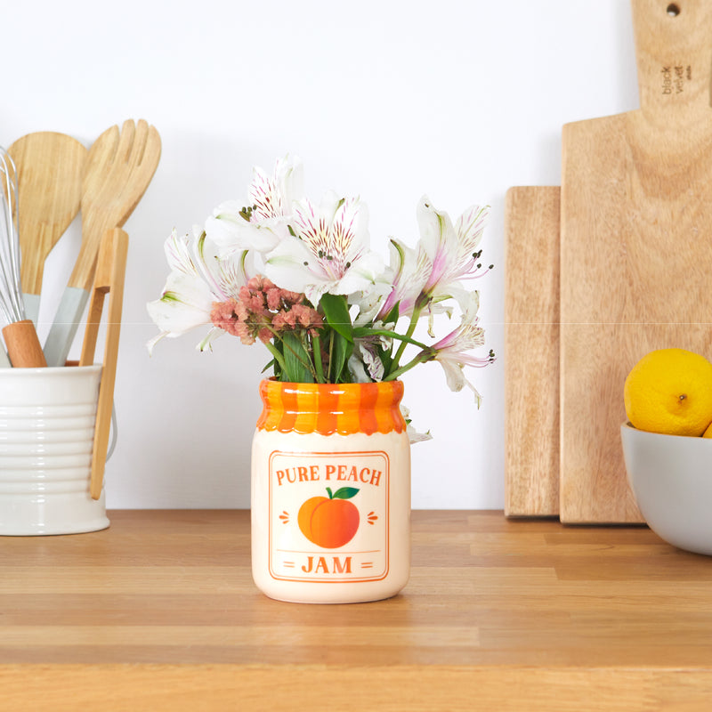 Novelty Jar Vase | Pure Peach Jam | 13cm