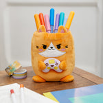 Plush Kawaii Stationery Holder | Gamer Cat