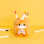 Plush Kawaii Stationery Holder | Gamer Cat