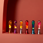 Retro Magma Lava Lamp | Blue & Lime