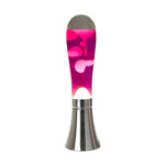 Retro Magma Lava Lamp | Silver & Pink