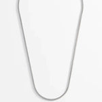 Men's Foxtail Chain Necklace | Rhodium Plated Steel