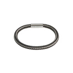 Men's Stainless Steel Mesh Bracelet | Grey & Black