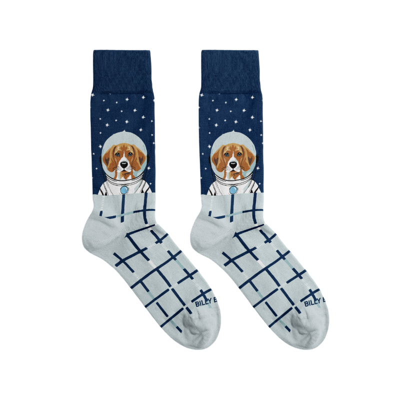Men's Astronaut Dog Socks