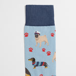 Women's Mixed Dogs & Paws Socks