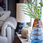 Fabiola Table Lamp | Blue Glass