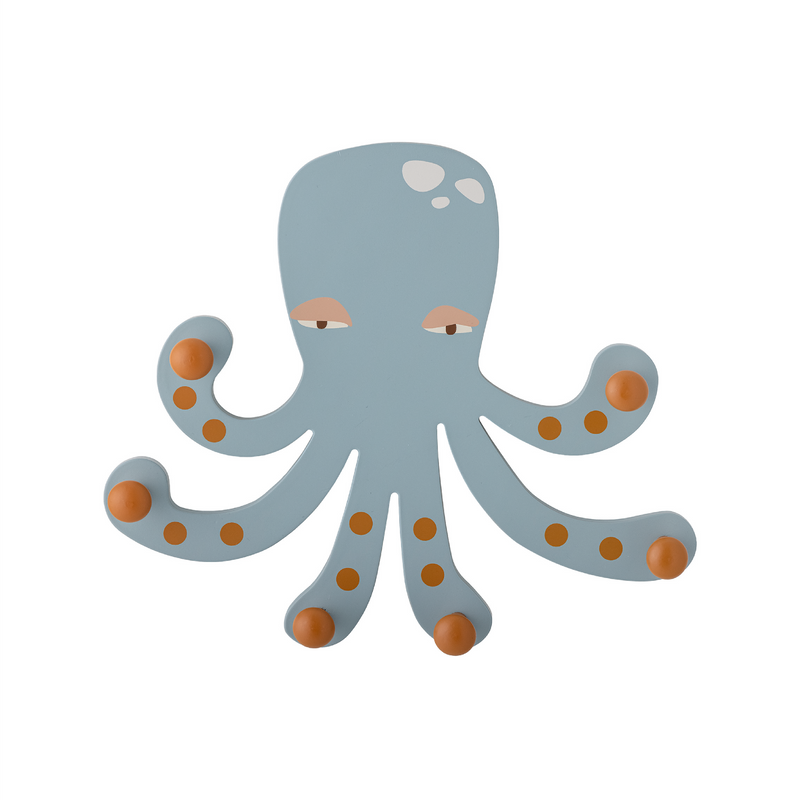 Oswall Octopus Coat Rack | Blue | 30cm