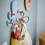 Oswall Octopus Coat Rack | Blue | 30cm